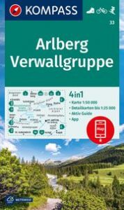 KOMPASS Wanderkarte 33 Arlberg, Verwallgruppe 1:50.000  9783991540069