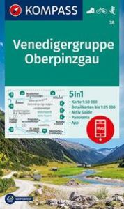 KOMPASS Wanderkarte 38 Venedigergruppe; Oberpinzgau 1:50.000  9783991210900