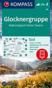 KOMPASS Wanderkarte 39 Glocknergruppe, Nationalpark Hohe Tauern 1:50.000  9783991212621