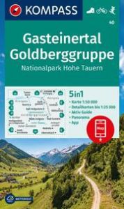 KOMPASS Wanderkarte 40 Gasteinertal, Goldberggruppe, Nationalpark Hohe Tauern 1:50.000  9783991217831