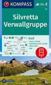 KOMPASS Wanderkarte 41 Silvretta, Verwallgruppe 1:50.000  9783990444962