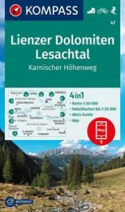 KOMPASS Wanderkarte 47 Lienzer Dolomiten, Lesachtal, Karnischer Höhenweg 1:50.000  9783991219873