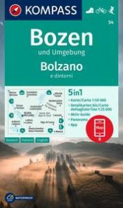 KOMPASS Wanderkarte 54 Bozen und Umgebung/Bolzano e dintorni 1:50.000  9783991217404