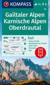 KOMPASS Wanderkarte 60 Gailtaler Alpen, Karnische Alpen, Oberdrautal 1:50.000  9783991217862