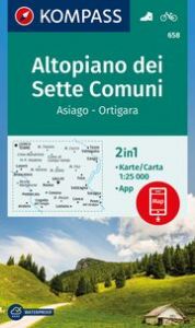 KOMPASS Wanderkarte 658 Altopiano dei Sette Comuni, Asiago - Monte Ortigara 1:25.000  9783991542070