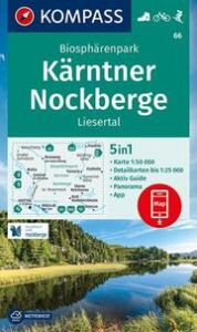 KOMPASS Wanderkarte 66 Biosphärenpark Kärntner Nockberge, Liesertal 1:50.000  9783991212485