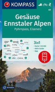 KOMPASS Wanderkarte 69 Gesäuse, Ennstaler Alpen, Pyhrnpass, Eisenerz 1:35.000  9783991212522