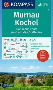 KOMPASS Wanderkarte 7 Murnau, Kochel - Das blaue Land rund um den Staffelsee 1:50.000  9783991218258