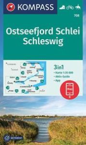 KOMPASS Wanderkarte 708 Ostseefjord Schlei, Schleswig 1:35.000  9783991213406