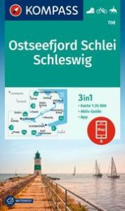 KOMPASS Wanderkarte 708 Ostseefjord Schlei, Schleswig 1:35.000  9783991218364