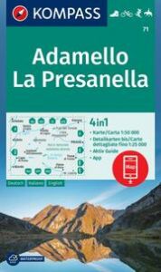 KOMPASS Wanderkarte 71 Adamello, La Presanella 1:50.000  9783991542131