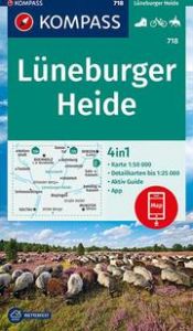 KOMPASS Wanderkarte 718 Lüneburger Heide 1:50.000  9783991212942