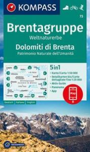 KOMPASS Wanderkarte 73 Brentagruppe, Weltnaturerbe, Dolomiti di Brenta 1:50.000  9783990449325