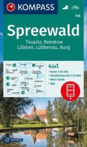 KOMPASS Wanderkarte 748 Spreewald, Teupitz, Beeskow, Lübben, Lübbenau, Burg 1:50.000  9783991219880