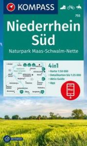 KOMPASS Wanderkarte 755 Niederrhein Süd, Naturpark Maas-Schwalm-Nette 1:50.000  9783991540090