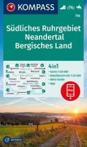 KOMPASS Wanderkarte 756 Südliches Ruhrgebiet, Neandertal, Bergisches Land 1:50.000  9783991215936