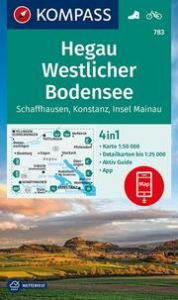 KOMPASS Wanderkarte 783 Hegau Westlicher Bodensee, Schaffhausen, Konstanz, Insel Mainau 1:50.000  9783991210306