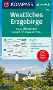 KOMPASS Wanderkarte 806 Westliches Erzgebirge, Aue, Eibenstock, Kurort Oberwiesenthal 1:50.000  9783991540717