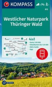 KOMPASS Wanderkarte 812 Westlicher Naturpark Thüringer Wald 1:50.000  9783991216889