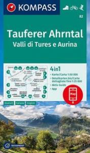 KOMPASS Wanderkarte 82 Tauferer Ahrntal, Valle di Tures e Aurina 1:50.000  9783991211297