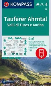 KOMPASS Wanderkarte 82 Tauferer Ahrntal, Valle di Tures e Aurina 1:50.000  9783991215943