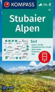 KOMPASS Wanderkarte 83 Stubaier Alpen 1:50.000  9783991211525