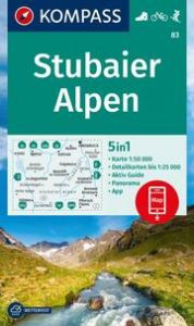 KOMPASS Wanderkarte 83 Stubaier Alpen 1:50.000  9783991217718