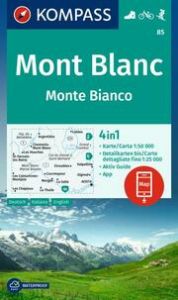 KOMPASS Wanderkarte 85 Mont Blanc/Monte Bianco 1:50.000  9783991218739