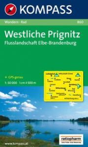KOMPASS Wanderkarte 860 Westliche Prignitz - Flusslandschaft Elbe-Brandenburg 1:50.000  9783850261289
