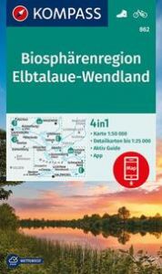 KOMPASS Wanderkarte 862 Biosphärenregion Elbtalaue-Wendland 1:50.000  9783991212980