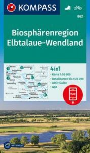 KOMPASS Wanderkarte 862 Biosphärenregion Elbtalaue-Wendland 1:50.000  9783991541721