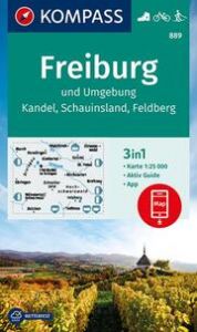 KOMPASS Wanderkarte 889 Freiburg und Umgebung, Kandel, Schauinsland, Feldberg 1:25.000  9783991212706