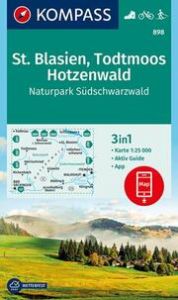 KOMPASS Wanderkarte 898 St. Blasien, Todtmoos, Hotzenwald, Naturpark Südschwarzwald 1:25.000  9783990444283