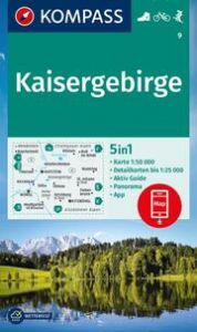 KOMPASS Wanderkarte 9 Kaisergebirge 1:50.000  9783991215677