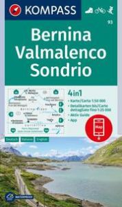 KOMPASS Wanderkarte 93 Bernina, Valmalenco, Sondrio 1:50.000  9783991215905