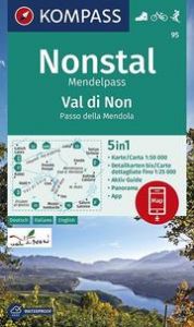 KOMPASS Wanderkarte Nonstal, Mendelpass, Val di Non, Passo della Mendola KOMPASS-Karten GmbH 9783990447109