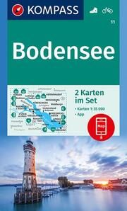 KOMPASS Wanderkarten-Set 11 Bodensee (2 Karten) 1:35.000  9783990443262