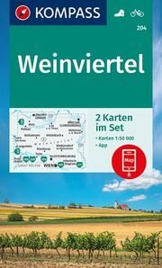 KOMPASS Wanderkarten-Set 204 Weinviertel (2 Karten) 1:50.000  9783991212638