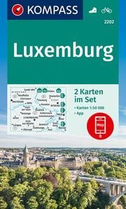 KOMPASS Wanderkarten-Set 2202 Luxemburg (2 Karten) 1:50.000  9783991214243