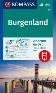KOMPASS Wanderkarten-Set 227 Burgenland (2 Karten) 1:50.000  9783991540724
