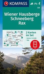 KOMPASS Wanderkarten-Set 228 Wiener Hausberge, Schneeberg, Rax (2 Karten) 1:25.000  9783991212478