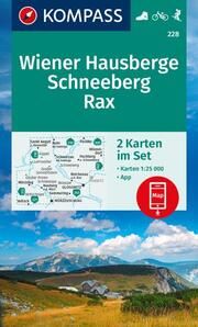KOMPASS Wanderkarten-Set 228 Wiener Hausberge, Schneeberg, Rax (2 Karten) 1:25.000  9783991217800