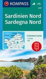 KOMPASS Wanderkarten-Set 2497 Sardinien Nord, Sardegna Nord (4 Karten) 1:50.000  9783990444733