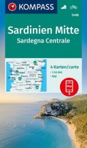 KOMPASS Wanderkarten-Set 2498 Sardinien Mitte/Sardegna Centrale (4 Karten) 1:50.000  9783991540748