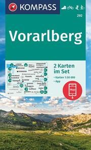 KOMPASS Wanderkarten-Set 292 Vorarlberg (2 Karten) 1:50.000  9783991215585