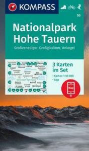 KOMPASS Wanderkarten-Set 50 Nationalpark Hohe Tauern, Großvenediger, Großglockner, Ankogel (3 Karten) 1:50.000  9783991214700