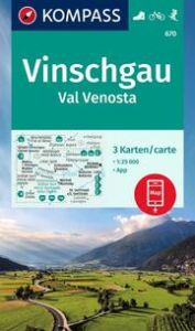 KOMPASS Wanderkarten-Set 670 Vinschgau, Val Venosta (3 Karten) 1:25.000  9783991213390