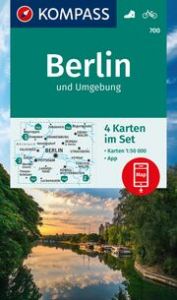 KOMPASS Wanderkarten-Set 700 Berlin und Umgebung (4 Karten) 1:50.000  9783991219965