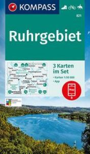 KOMPASS Wanderkarten-Set 821 Ruhrgebiet (3 Karten) 1:50.000  9783991210818