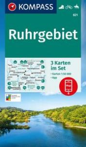 KOMPASS Wanderkarten-Set 821 Ruhrgebiet (3 Karten) 1:50.000  9783991219972